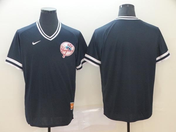 MLB New York Yankees Blank Navy Nike Throwback Jersey