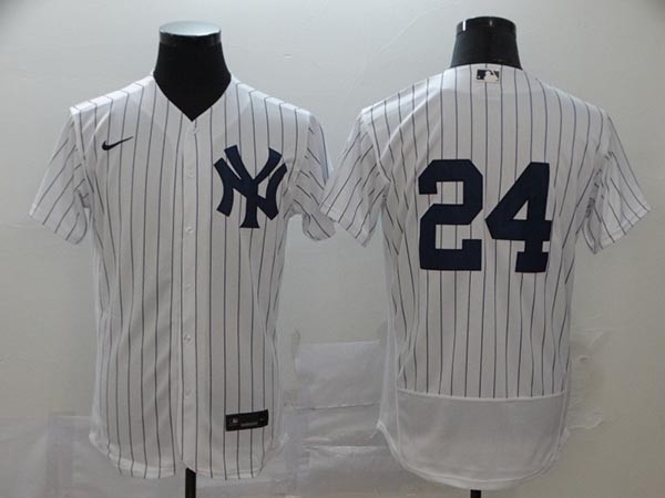 MLB New York Yankees #24 Gary Sanchez White no Name 2020 Nike Flexbase Jersey