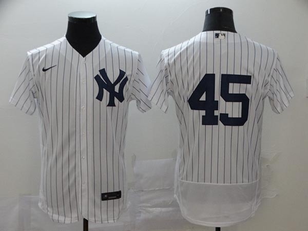 MLB New York Yankees #45 Gerrit Cole White no Name 2020 Nike Flexbase Jersey