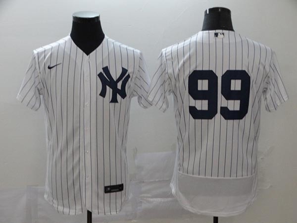 MLB New York Yankees #99 Aaron Judge White no Name 2020 Nike Flexbase Jersey