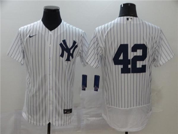 MLB New York Yankees Yankees #42 Mariano Rivera White no Name 2020 Nike Flexbase Jersey