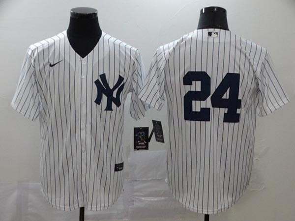 MLB New York Yankees #24 Gary Sanchez White No Name 2020 Nike Cool Base Jersey