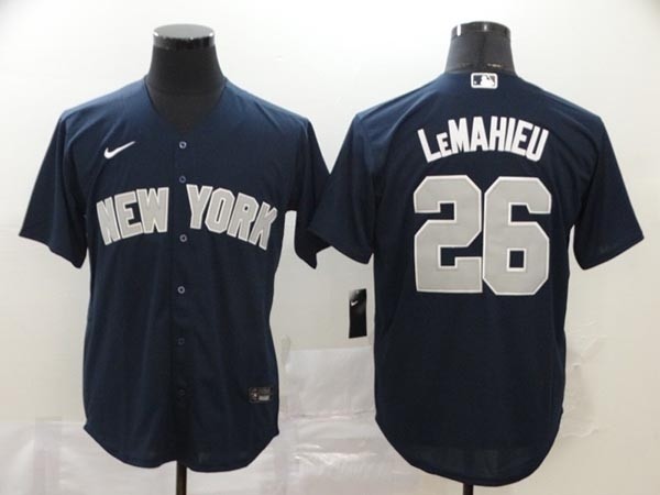 MLB New York Yankees #26 DJ LeMahieu Navy 2020 Nike Cool Base Jersey