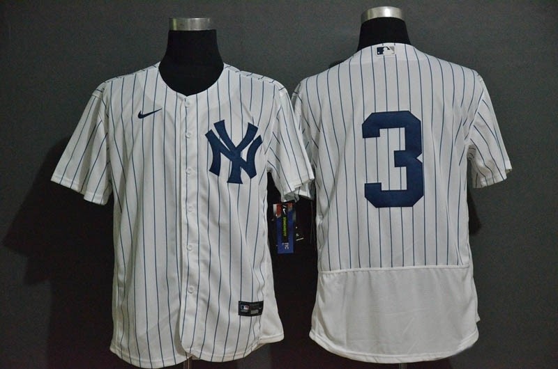 MLB New York Yankees #3 Babe Ruth White 2020 Nike Flexbase Jersey