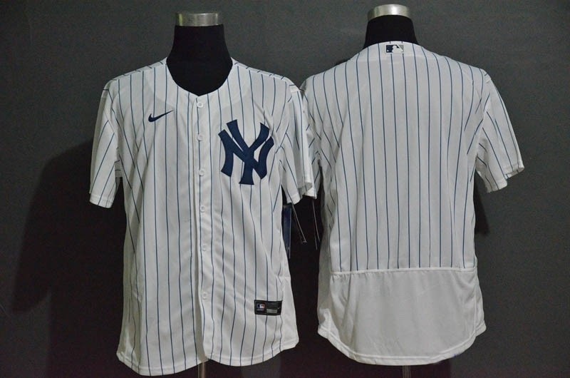 MLB New York Yankees Blank White 2020 Nike Flexbase Jersey