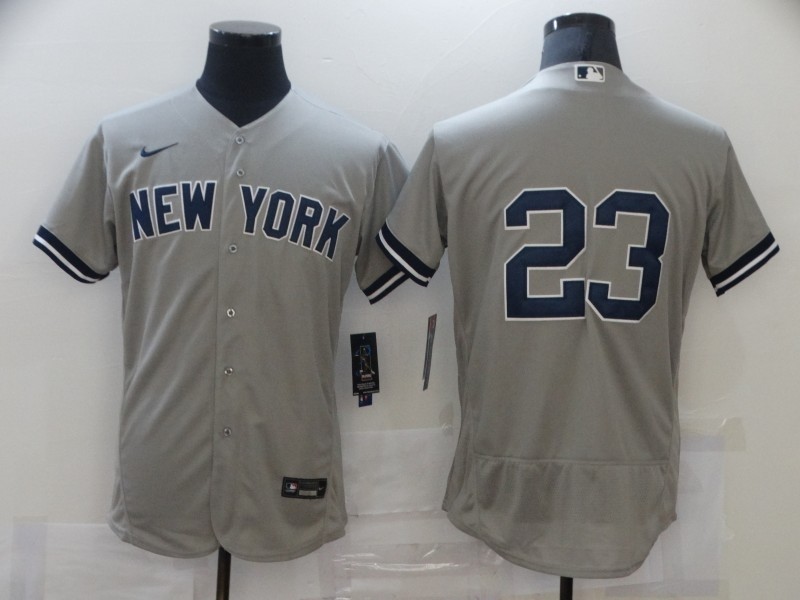 Men's New York Yankees #23 Don Mattingly Nike Grey 2020 Authentic Player MLB Jersey