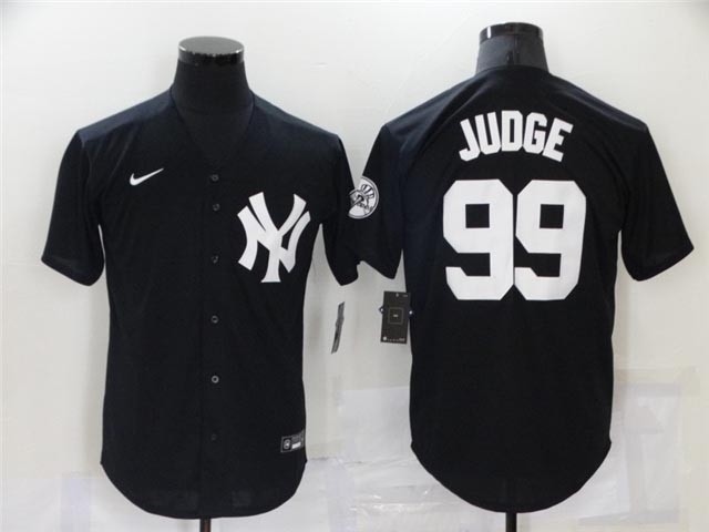 New York Yankees #99 Aaron Judge Black Fashion Cool Base Jersey