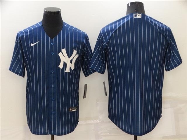 New York Yankees Blue Pinstripe Cool Base Team Jersey