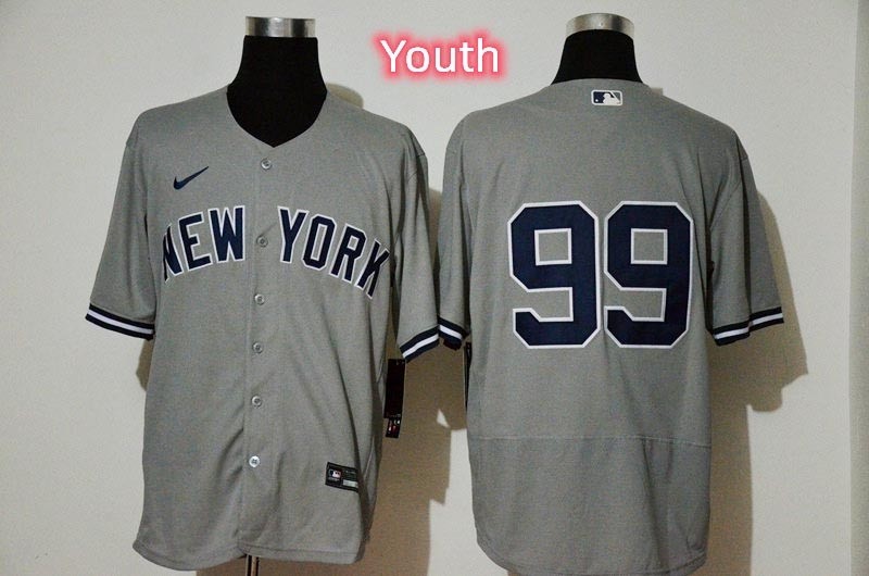 Youth New York Yankees #99 Aaron Judge Gray Without Name Jersey