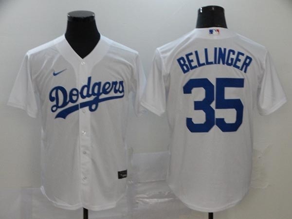 MLB Los Angeles Dodgers #35 Cody Bellinger White 2020 Nike Cool Base Jersey