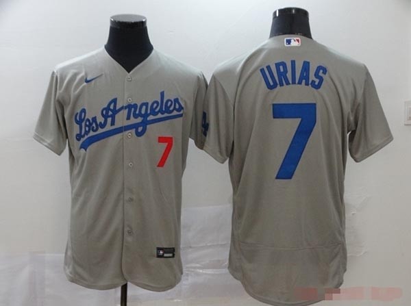 MLB Los Angeles Dodgers #7 Julio Urias Grey 2020 Nike Flexbase Jersey