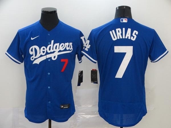 MLB Los Angeles Dodgers #7 Julio Urias Royal blue 2020 Nike Flexbase Jersey