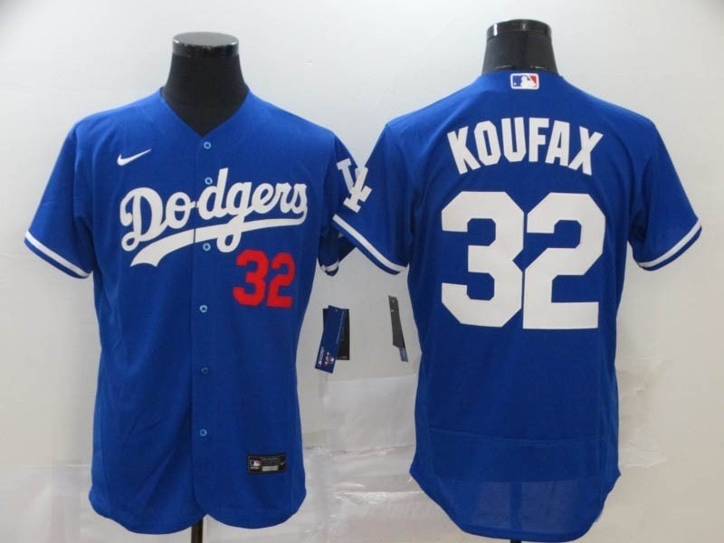 MLB Los Angeles Dodgers #32 Sandy Koufax Blue 2020 Nike Flexbase Jersey