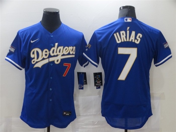 MLB Los Angeles Dodgers #7 Julio Urias Royal Nike 2021 Gold Program Flexbase Jerseys