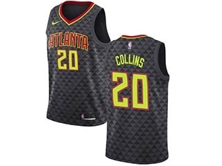 Nike Hawks #20 John Collins Black NBA Swingman Icon Edition Jersey