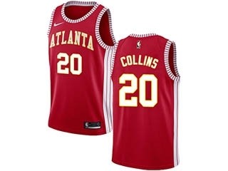 Nike Hawks #20 John Collins Red NBA Swingman Statement Edition Jersey