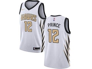 Nike Hawks #12 Taurean Prince White NBA Swingman City Edition 2018 19 Jersey