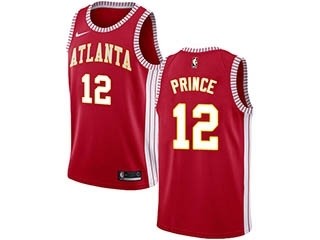 Nike Hawks #12 Taurean Prince Red NBA Swingman Statement Edition Jersey