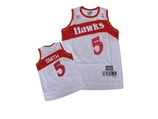 NBA Throwback Atlanta Hawks Josh Smith #5 white jersey