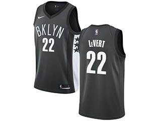 Nike Nets #22 Caris LeVert Gray NBA Swingman Statement Edition JerseyIcon Edition Jersey 