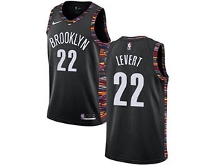 Nike Nets #22 Caris LeVert Black NBA Swingman City Edition 2018 19 Jersey