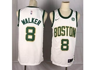 Celtics Walker #8 White 2018-19 City Edition Nike Swingman Jersey