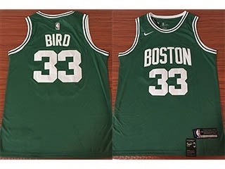 Celtics Bird #33 Green Nike Jersey