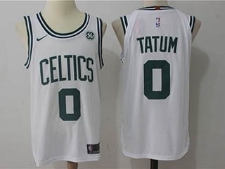 Celtics #0 Jayson Tatum White Nike Jersey