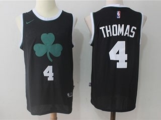 Celtics #4 Isaiah Thomas Black Nike Jersey