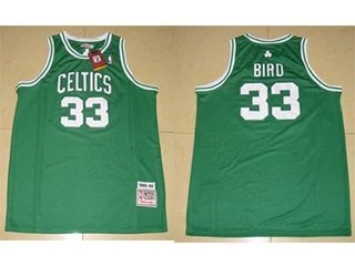 NBA Throwback Boston Celtics Larry Bird #33 green jersey