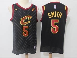 Cavaliers #5 J.R. Smith Black Nike Swingman Jersey