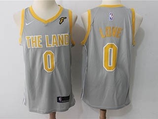 Cavaliers #0 Kevin Love Burgundy Gray The Land Nike Swingman Jersey