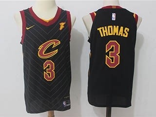 Cavaliers #3 Isaiah Thomas Black Nike Jersey