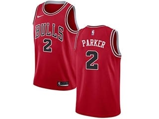 Nike Bulls #2 Jabari Parker Red NBA Swingman Icon Edition Jersey