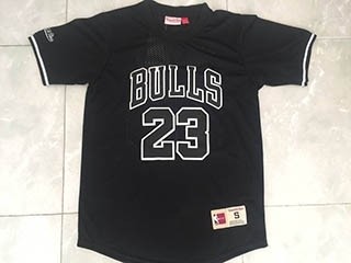 NBA Chicago Bulls JORDAN #23 Black Throwback jersey