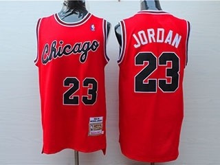 Bulls #23 Michael Jordan Red 1984-85 Hardwood Classics Jersey