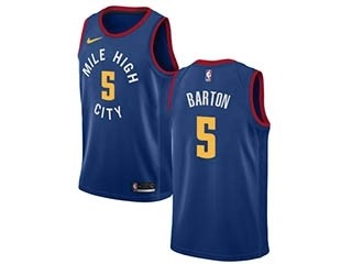 Nike Nuggets #5 Will Barton Blue NBA Swingman Statement Edition Jersey