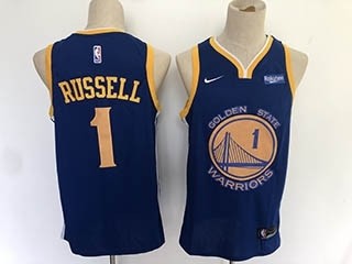 Warriors Russell #1 Blue nike jersey