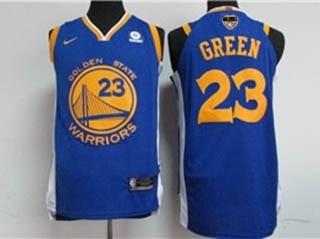 Warriors #23 Draymond Green Blue 2019 Finals Bound Jersey