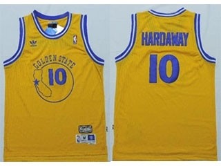 NBA Golden State Warriors Hardaway #10 Yellow Throwback Jersey