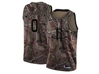 Nike Rockets #0 Russell Westbrook Camo NBA Swingman Realtree