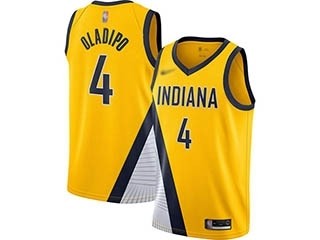 Pacers #4 Victor Oladipo Gold Basketball Swingman Statement Edition 2019-2020 Jersey