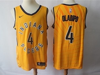 Pacers #4 Victor Oladipo Gold Nike Swingman Jersey