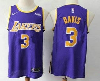 Lakers Davis #3 Purple Nike Swingman Jersey