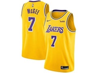 Nike Lakers #7 JaVale McGee Gold NBA Swingman Icon Edition Jersey