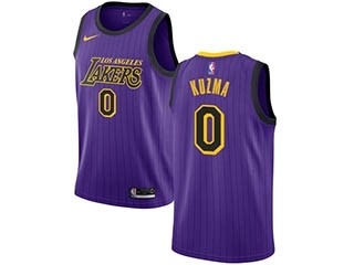 Nike Lakers #0 Kyle Kuzma Purple NBA Swingman City Edition 2018 19 Jersey