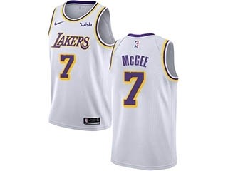 Nike Lakers #7 JaVale McGee White NBA Swingman Association Edition Jersey