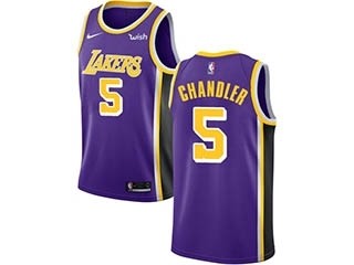 Nike Lakers #5 Tyson Chandler Purple NBA Swingman Statement Edition Jersey