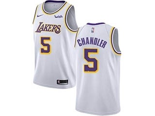 Nike Lakers #5 Tyson Chandler White NBA Swingman Association Edition Jersey