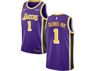 Nike Lakers #1 Kentavious Caldwell-Pope Purple NBA Swingman Statement Edition Jersey